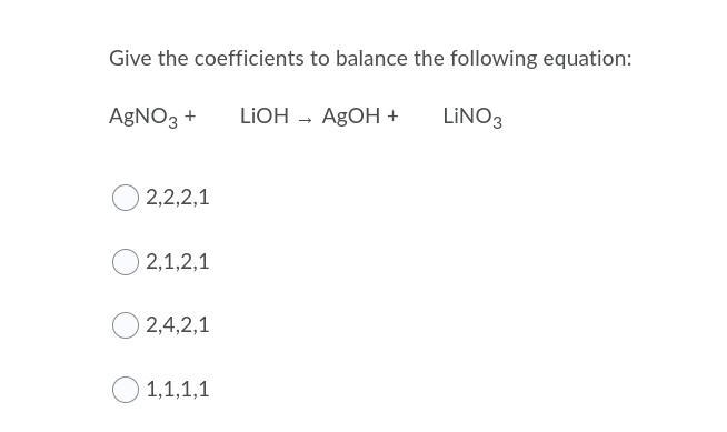 Give the coefficients to balance the following equation:-example-1