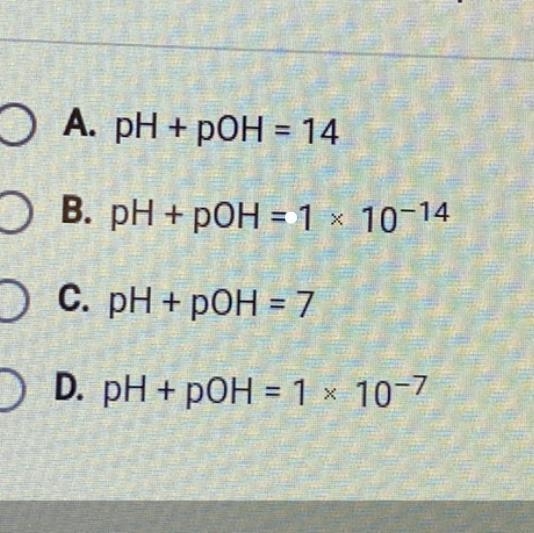 What is the relationship between pH and pOH?-example-1