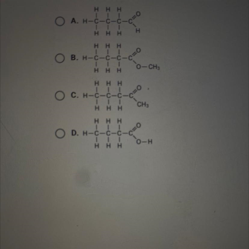 Which of the following is a carboxylic acid?-example-1