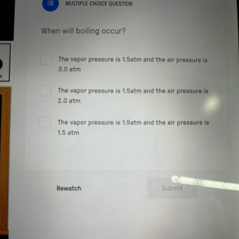 Hey, this is basically almost a free point (just multiple choice of 1 pressure)-example-1