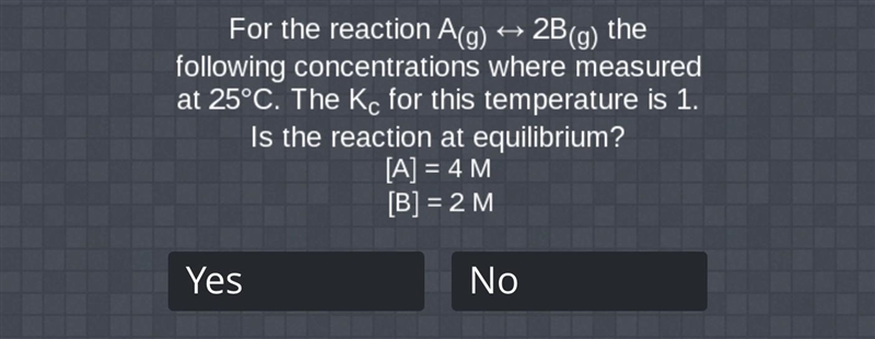 For the reaction A(g) * 2B(g) the following concentrations where measured at 25°C-example-1