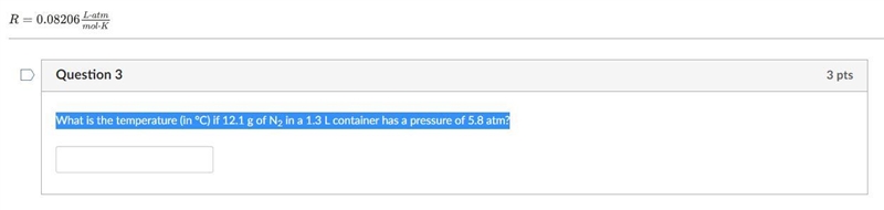 What is the temperature (in °C) if 12.1 g of N2 in a 1.3 L container has a pressure-example-1