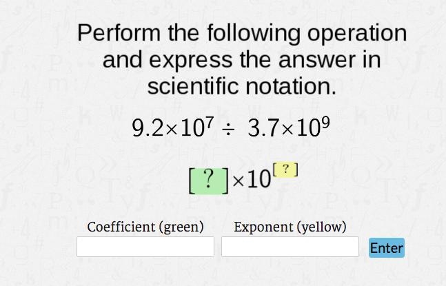 Perform the following operation and express the answer in scientific notation. 9.2x-example-1