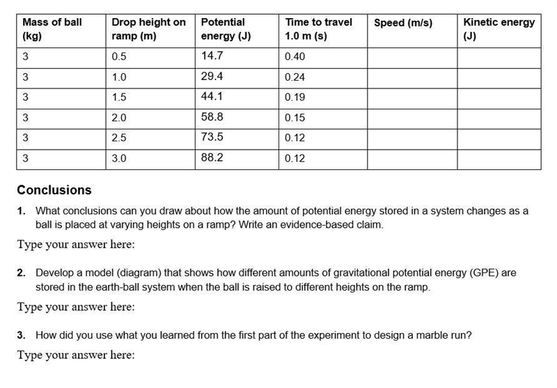 urgent help i need help with the kinetic energy and speed and the equation is distance-example-1