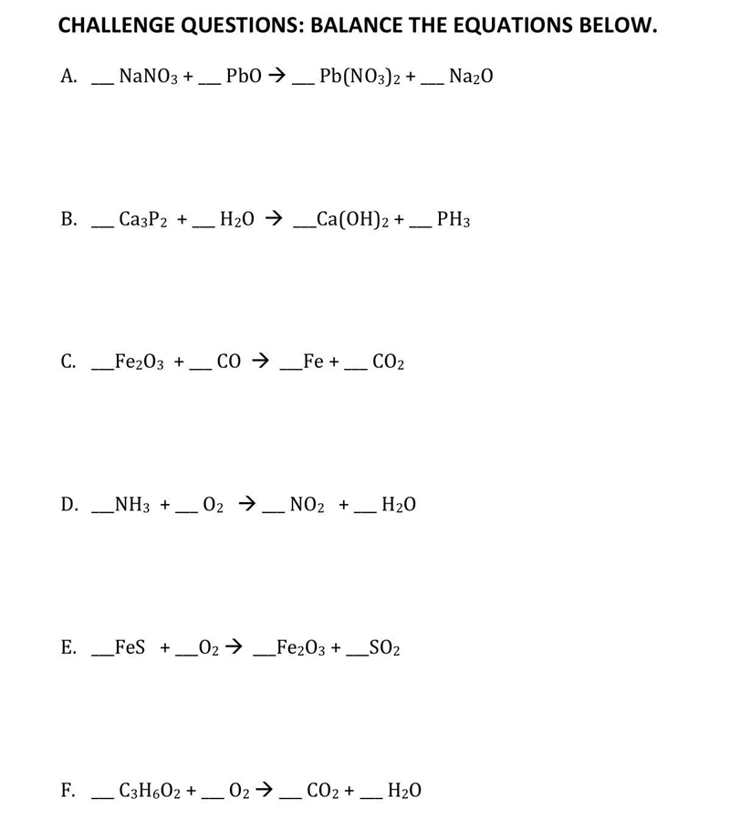 Balance these chemical equations.-example-1