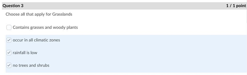 Choose all that apply for Grasslands Select 3 correct answer(s) Question 2 options-example-1