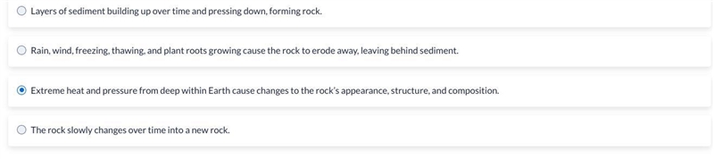 A metamorphic rock can also be thought of as a rock that changes. What causes the-example-1