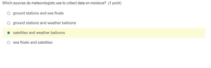 Is this correct? just an FYI This is a science question. Which sources do meteorologists-example-1