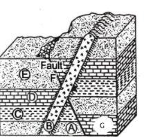 What happened to layers G, A, C, D, and E before the extrusion formed? The layers-example-1