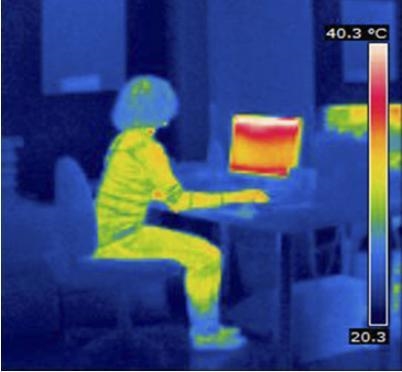 Thermal energy will flow from the person to the desk-example-1