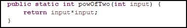 Write a java program as follows Write a method called powOfTwo that takes an integer-example-1