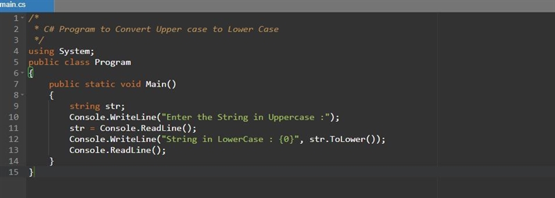 Write a C# program to Trim the Given String. Write a C# program to Convert Upper case-example-2