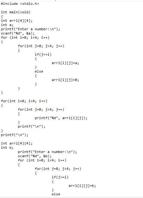 2. Write a C program that generates following outputs. Each of the outputs are nothing-example-1