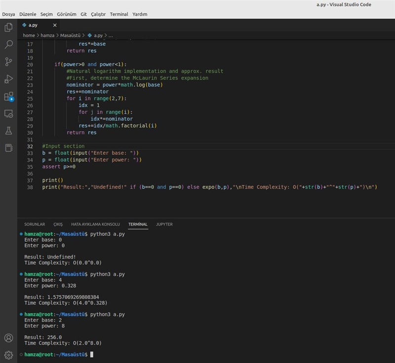 Python’s pow function returns the result of raising a number to a given power. Define-example-1