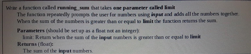 Coding final. The code needs to be in python. See picture for information.​-example-1