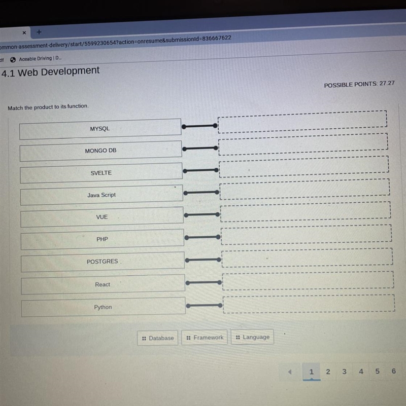 Match the product to its function.-example-1