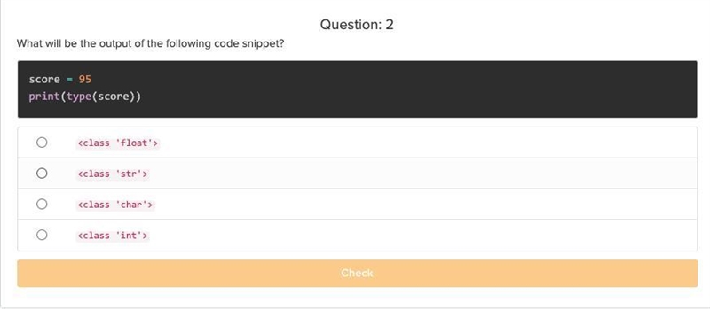 What will be the output of the following code snippet?-example-1