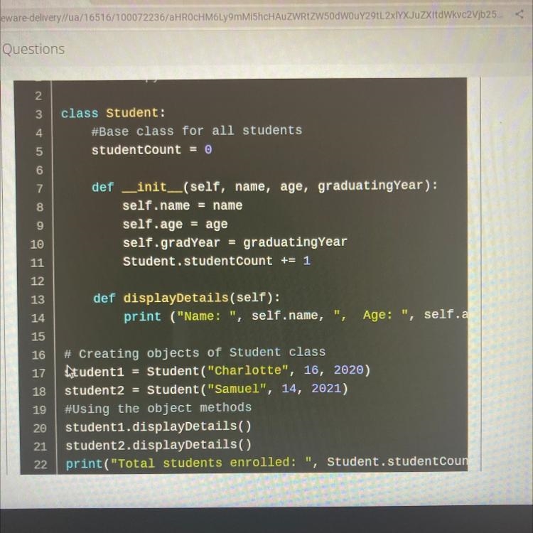 What paradigm is this code based on? How do you know? What does the number 16 mean-example-1