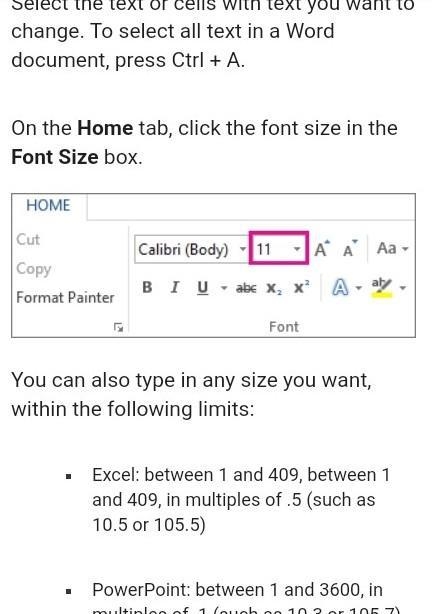 What are some of the ways fonts can be adjusted?-example-1