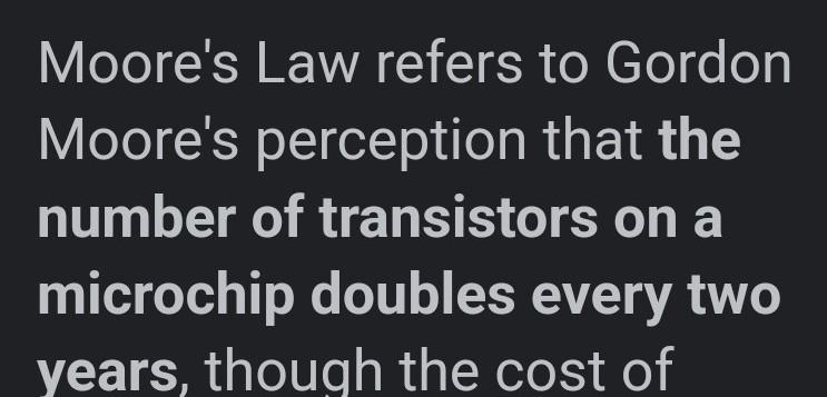 True or False Moore’s law states that the number of transactions on integrated circuits-example-1