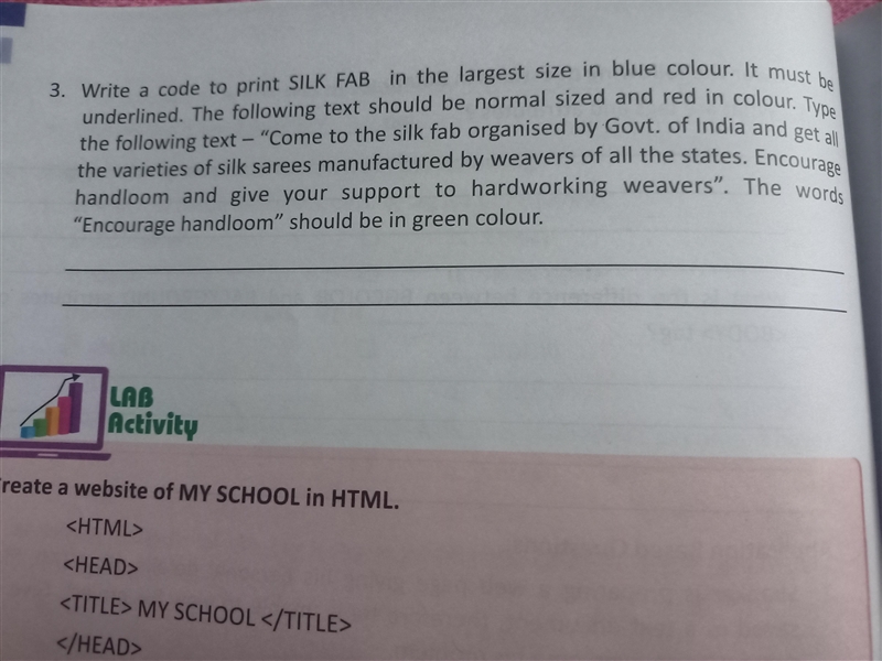 Please answer the question no. 3 in the photo. I have exams. It's related to HTML-example-1