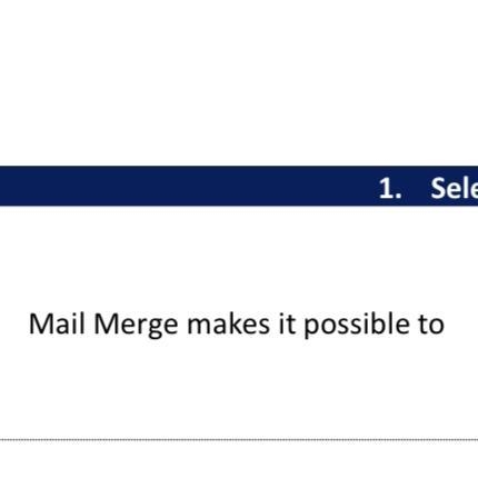 Mail merge makes it possible to-example-1