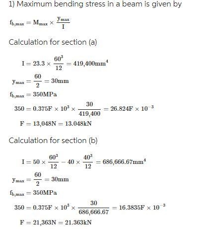 The beam in problem consists of material that will safely support tensile or compressive-example-1