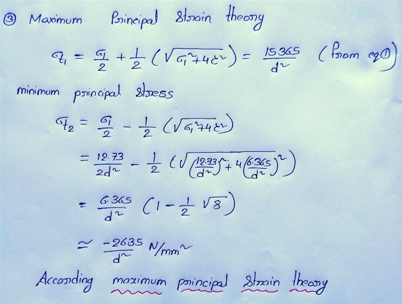 The load on a bolt consists of an axial pull of 20 KN together with a transverse shear-example-1