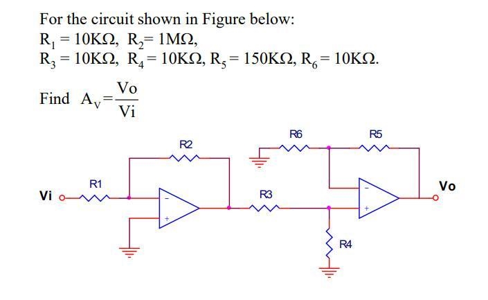 For the circuit shown in Figure below: R1 = 10KOmega, R2= 1MOmega, R3 = 10KOmega, R-example-1