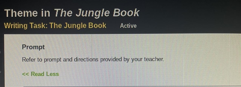 What does Refer to prompt and directions provided by your teacher mean? I don’t know-example-1