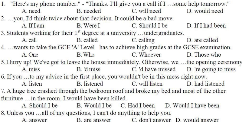 1. "Here's my phone number." - "Thanks. I'll give you a call if I ...some-example-1