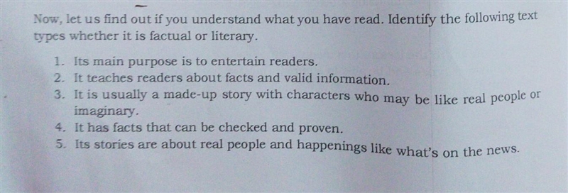 Now, let us find out if you understand what you have read, Identify the following-example-1