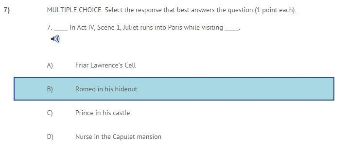 Romeo and Juliet Question (30 points) (ignore the selected-example-1