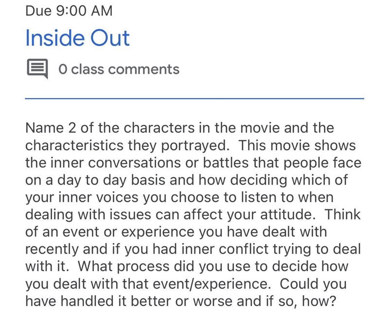 If you watched inside out this is for you-example-1