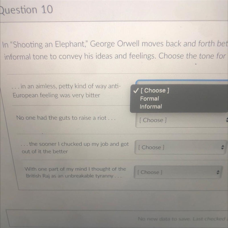 In "Shooting an Elephant," George Orwell moves back and forth between a-example-1