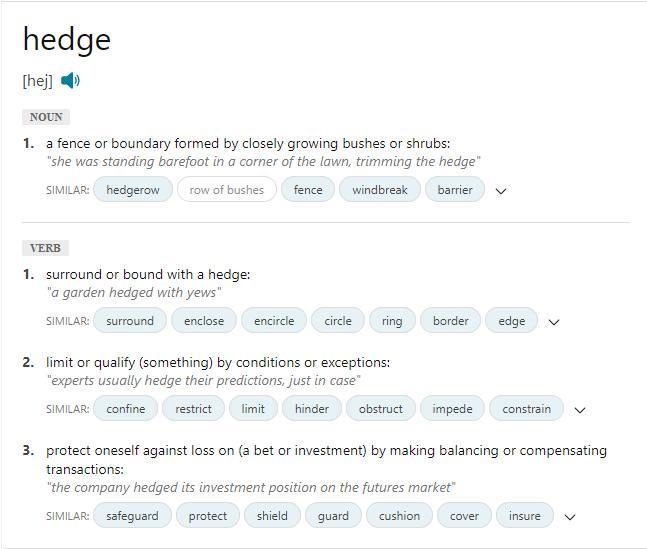 What is the definition of hedge-example-1