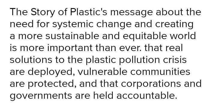 5. What is the author's point of view about plastics?​-example-1