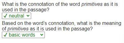 What is the connotation of the word primitives as it is used in the passage-example-1