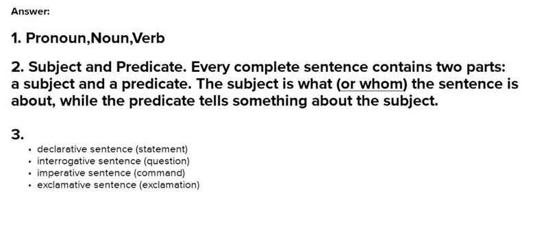 Directions: (1) For the sentence below, what part of speech is "it"? What-example-1