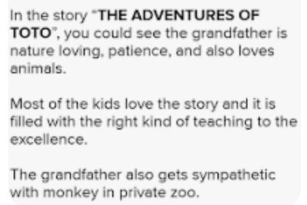 What moral lesson do we take from the author’s grandfather in the story?-example-1