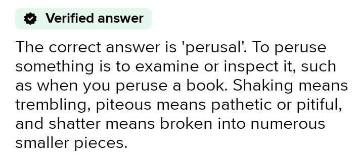 Age means examination? perusal shaking piteous shatter-example-1