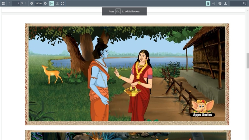 Narrate or explain what happened in the picture of Ramayana-example-1