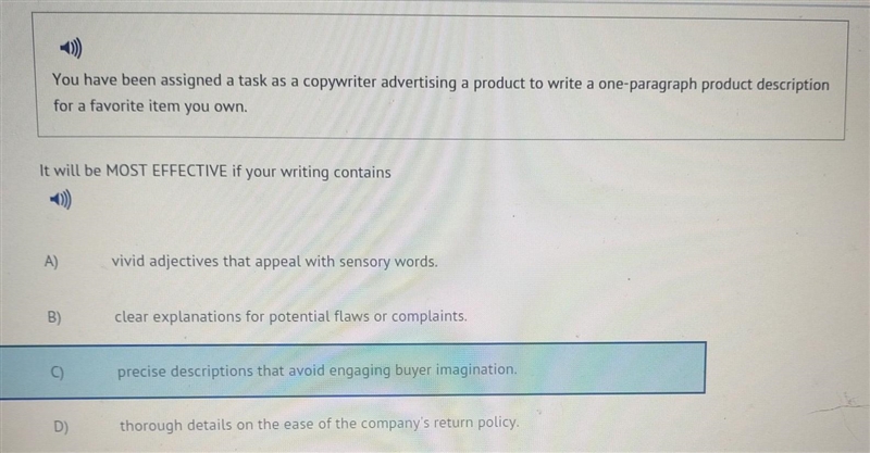 You have been assigned a task as a copywriter advertising a product to write a one-example-1