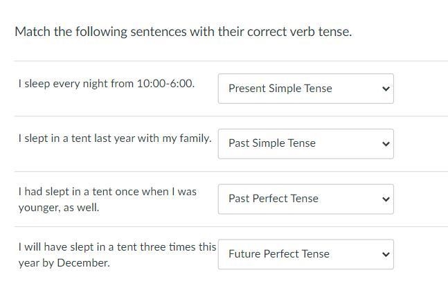 Just need someone to check my work! (Verb Test #1)-example-1