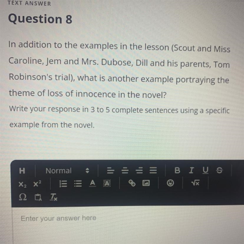 In addition to the examples in the lesson (Scout and Miss Caroline, Jem and Mrs. Dubose-example-1