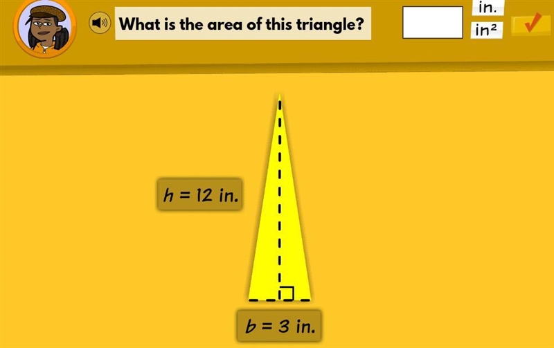 What is the area of this triangle?-example-1