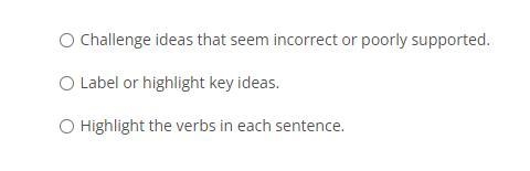 Which of the following approaches to annotating a text would not be helpful? Select-example-1