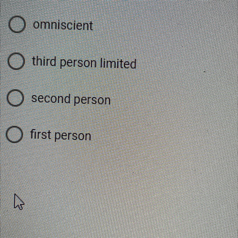 Which point of view allows you to reveal just one character's thoughts and feelings-example-1