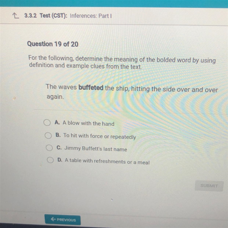 For the following, determine the meaning of the bolded word by using definition and-example-1