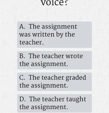 Which sentence is in passive voice ?-example-1